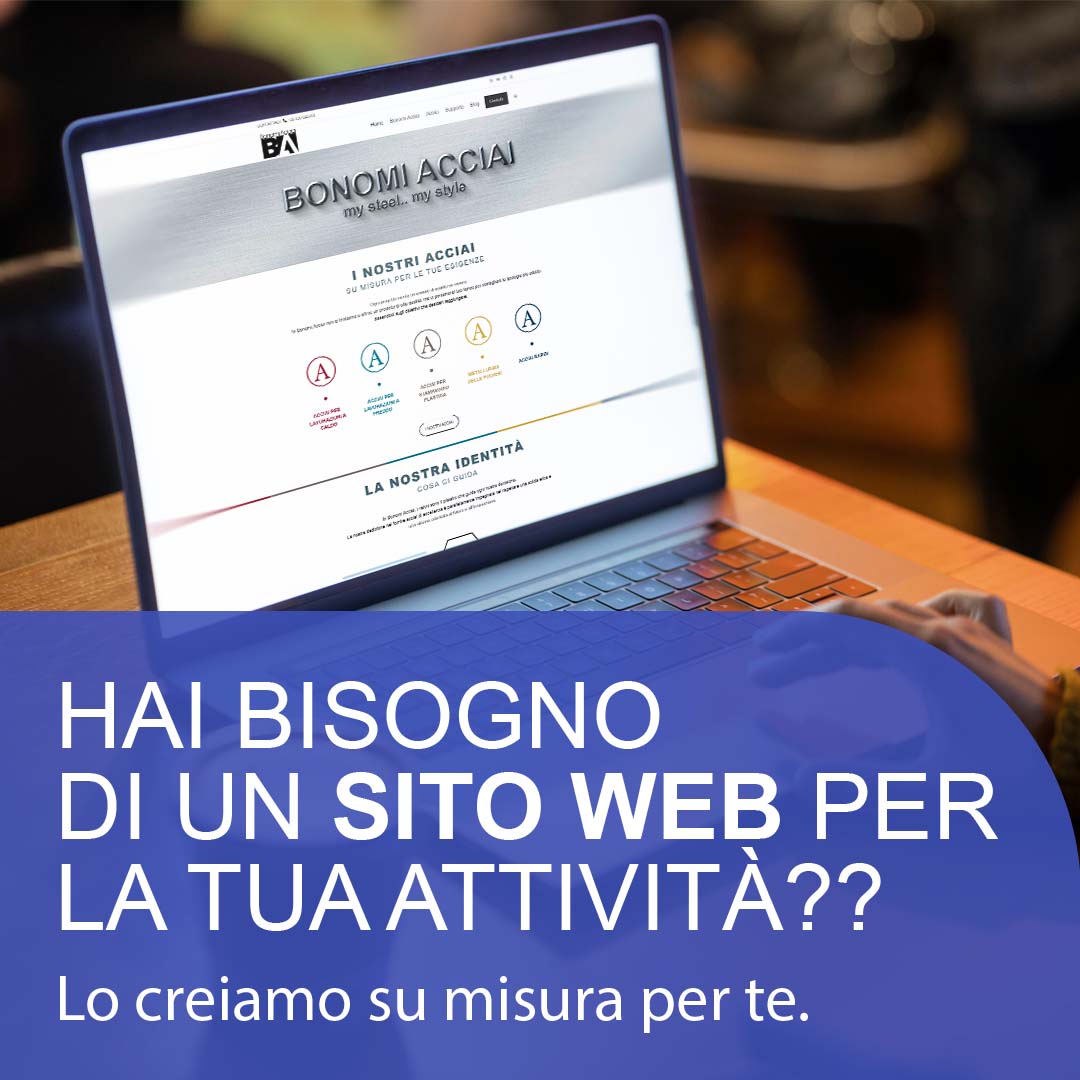Design di una homepage moderna e accattivante per siti web aziendali su misura