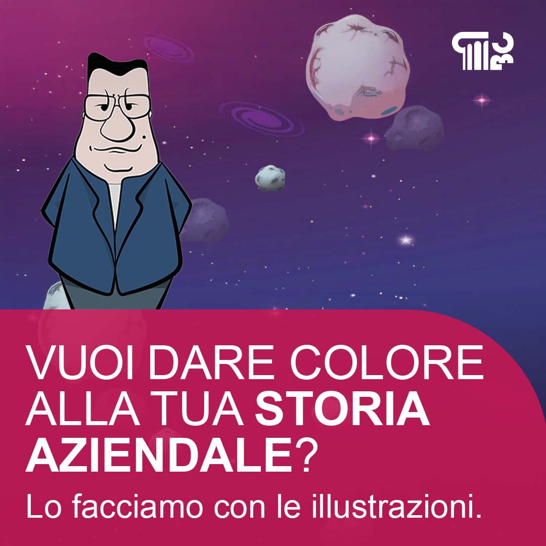 Illustrazione personalizzata per una storia aziendale